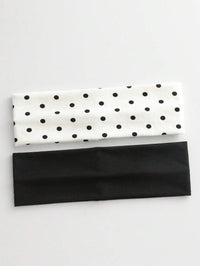 White Polka Dots + Pure Black